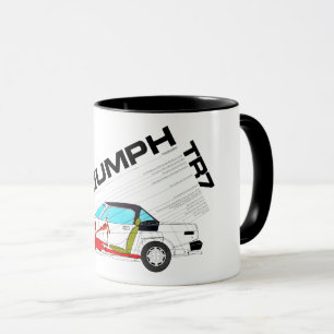 Mug Spécification de la tête de goutte Triumph TR7 