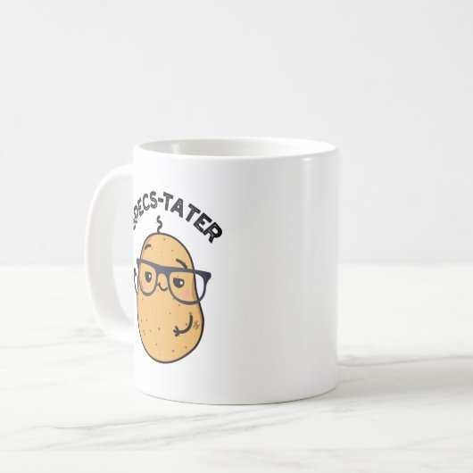 Mug Specs-tato Funny Potato Spectacle Pun (Devant gauche)