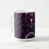Mug Spectacle de feux d'artifice : Art abstrait (Devant gauche)