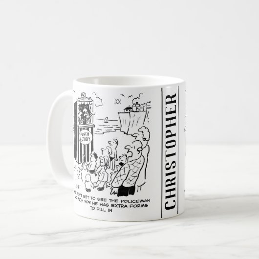 Mug Spectacle de Punch et Judy Policier manquant (Devant gauche)