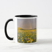 Mug Spectaculaire prairie fleur sauvage au lever du jo (Gauche)