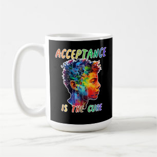 Mug spectre autistique L'acceptation est le remède