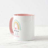 Mug Spectre éducatif : Remplacer l'arc-en-ciel de l'en (Devant gauche)