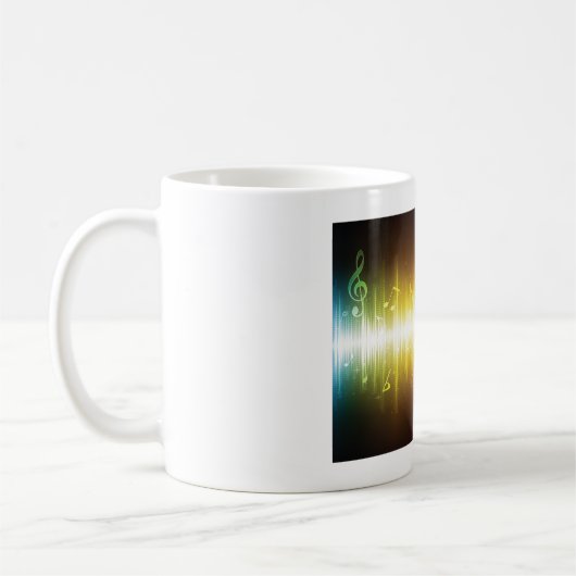 Mug Spectre musical Soundwave Vibrant Audio Visualizer (Gauche)