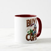 Mug Speedy Bunny Races Turtle Acheter Moi Un Café (Devant droit)