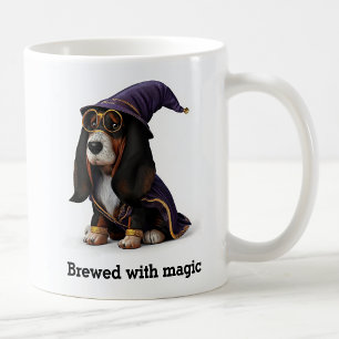 Mug Spellcasting Basset Hound Wizard Chien