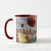 Mug Sphères et cubes flottants surréalistes (Gauche)