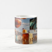 Mug Sphères et cubes flottants surréalistes (Centre)