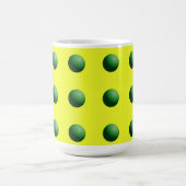 Mug Sphères Vertes sur Jaune (Centre)