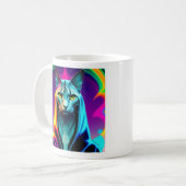 Mug Sphinx cat, street art, coloré (Devant gauche)