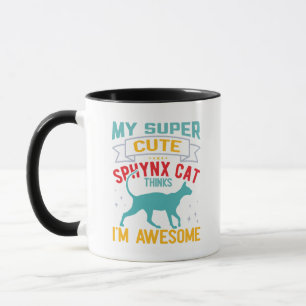 Mug Sphynx Chat canadien sans cheveux amusant