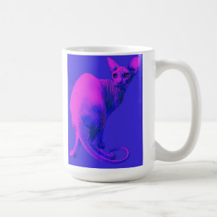 Mug sphynx chat-rose
