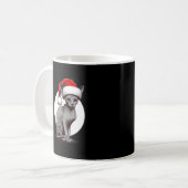 Mug Sphynx Noël Santa Hat Funny (Devant gauche)