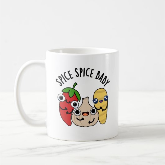 Mug Spice Spice Baby Funny Food Pun (Gauche)