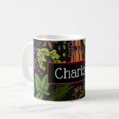 Mug Spices motif nom personnalisé noir (Devant gauche)