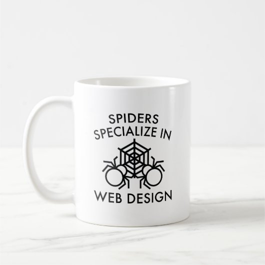 Mug Spiders Spécialisés Dans La Conception Web (Gauche)