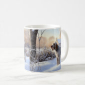 Mug Spinone Italiano Qu'il neige Noël (Devant droit)