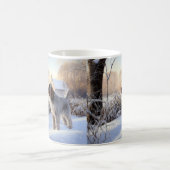Mug Spinone Italiano Qu'il neige Noël (Centre)