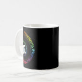 Mug Spiral Arc-en-ciel Nerd Math Geek Mathématicien Jo (Devant gauche)