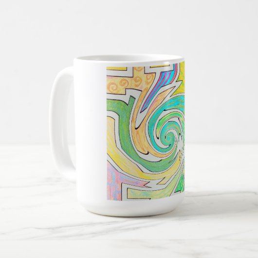 Mug Spiral Caught in Colorful Maze (Devant gauche)