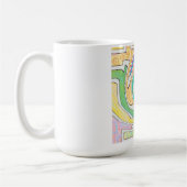 Mug Spiral Caught in Colorful Maze (Gauche)