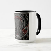 Mug Spiral Sortir Continuer - Outil Art Rétro (Devant droit)