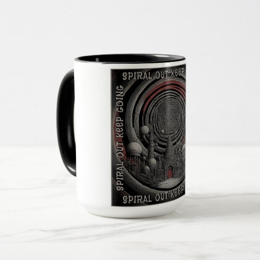 Mug Spiral Sortir Continuer - Outil Art Rétro (Devant gauche)