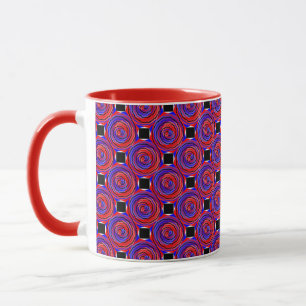 Mug Spirale contre le rouge et le bleu par Kenneth Yon