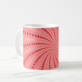 Mug Spirale de coeurs : Illustration de vecteur : (Devant gauche)