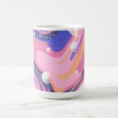 Mug Spirale De L'Espace Extérieur Rose Et Violet Abstr (Centre)