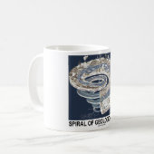 Mug Spirale de temps géologique (spirale de l'histoire (Devant gauche)