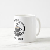 Mug Spirale Dorée dans les Ténèbres – Design Minimalis (Devant droit)