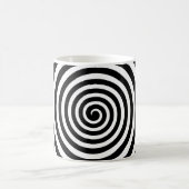 Mug Spirale hypnotique noire et blanche (Centre)