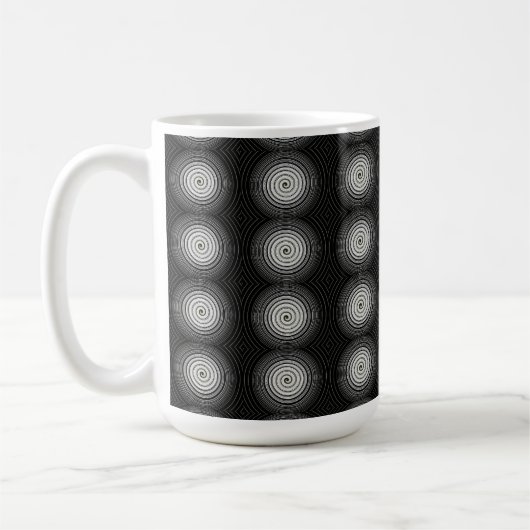 Mug Spirale Noire Et Blanche (Gauche)