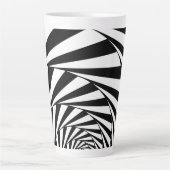 Mug spirale noire et blanche Abstraite (Devant)