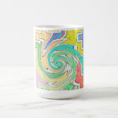 Mug Spirale prise dans un labyrinthe coloré (Centre)