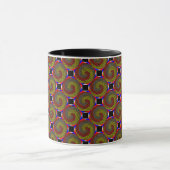 Mug Spirale rouge jaune bleu par Kenneth Yoncich (Centre)