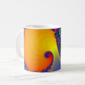 Mug Spirales colorées de fractale : (Devant gauche)