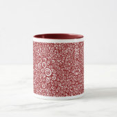 Mug Spirales - Maroon sur blanc (Centre)
