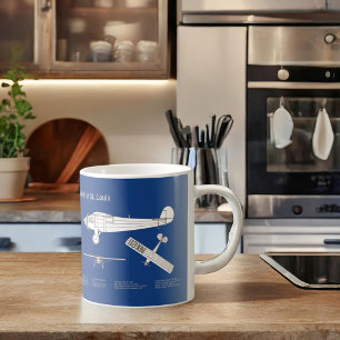 Mug Spirit of St. Louis - Plan directeur de l'avion AB