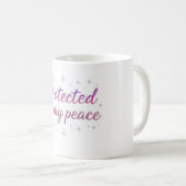Mug Spirituel Protégé Dans Ma Paix (Devant droit)