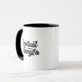 Mug Spirituelle Gangsta Funny Yoga Citation Conception (Devant gauche)