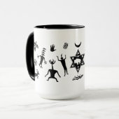 Mug Spiritueux blancs de tribal de Buffalo (Devant gauche)