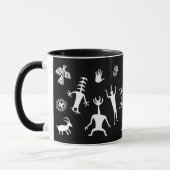 Mug Spiritueux tribaux de Buffalo blanc - noir (Gauche)