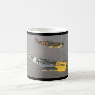 Mug Spitfire (dessus) et avions de