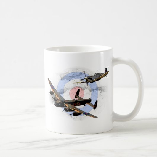 Mug Spitfire et Lancaster (Droite)