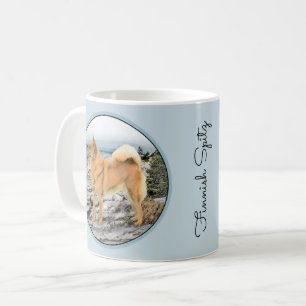 Mug Spitz finlandais à Seashore Peinture - Chien Art