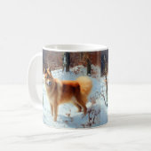 Mug Spitz Finlandais Laisser Neige Noël (Devant gauche)