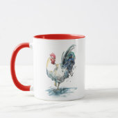 Mug Splash de coq - Aquarelle (Gauche)