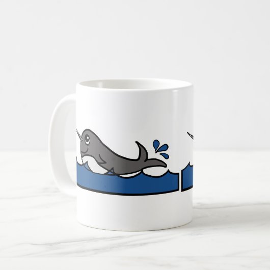 Mug Splash Narwhal (Devant gauche)